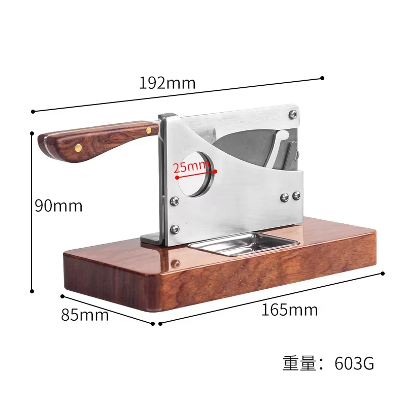 

Cigar Accessories Classic Cigar Cutter Punch Knife Solid Wood Stainless Steel Rosewood Press Cigar Cutter