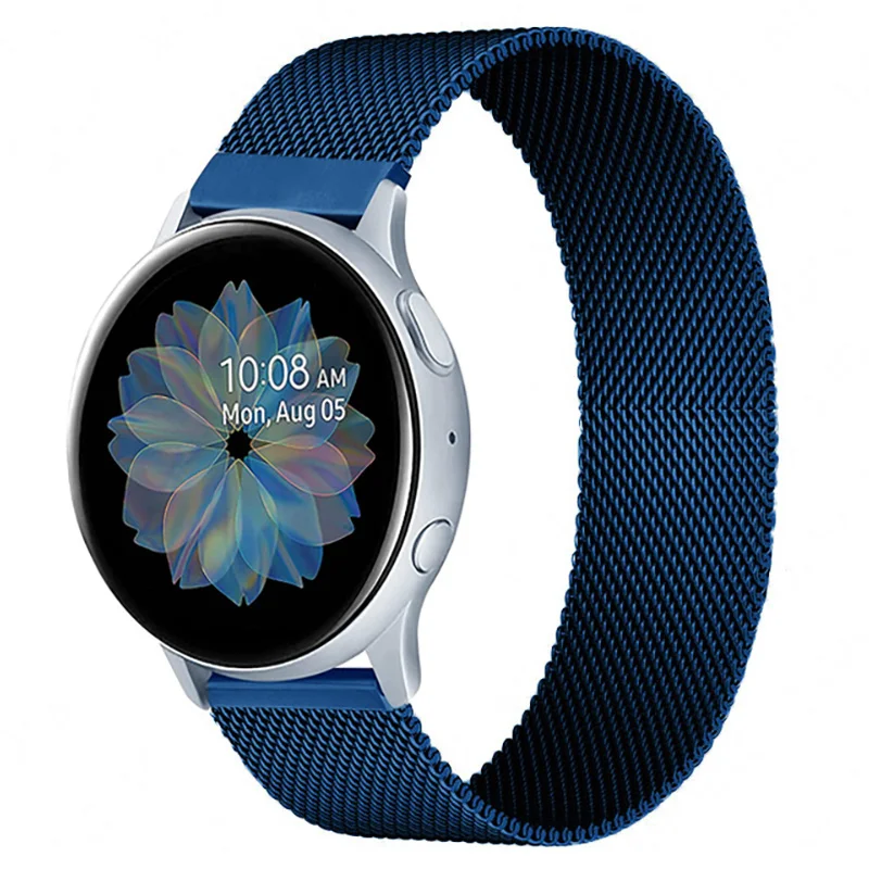 20มม.22มม.สร้อยข้อมือแม่เหล็กสำหรับ Samsung 3สาย41มม./42มม.45มม./46มม.Huawei GT/GT2/2e Galaxy Active 2 40/44มม.เกียร์ S3