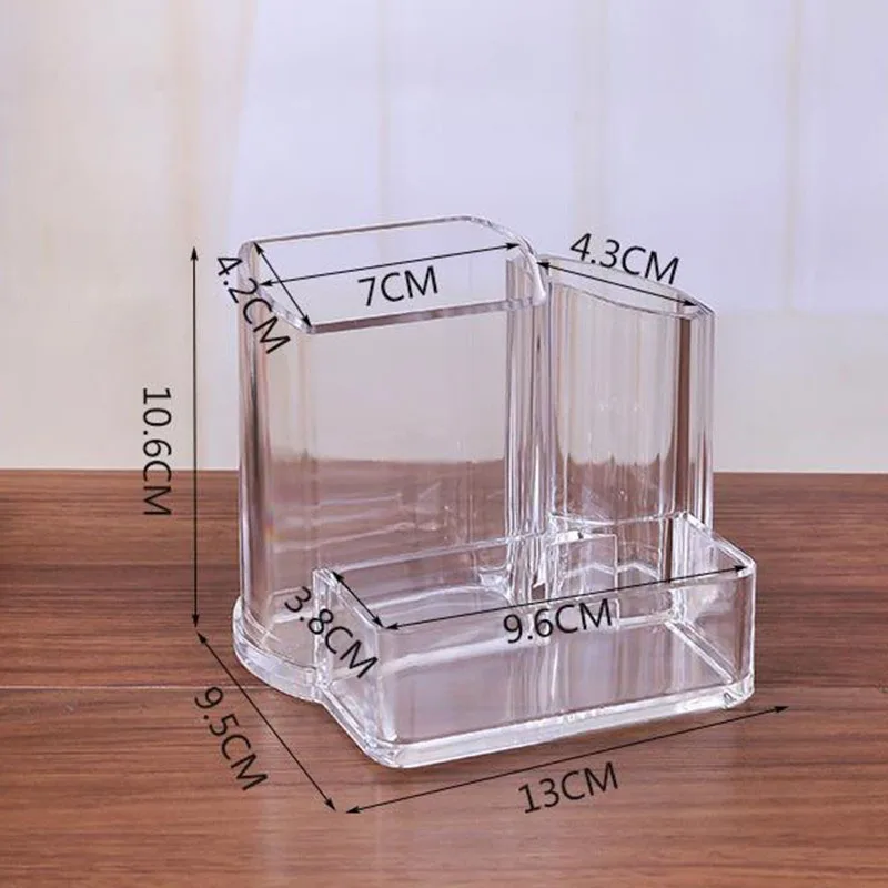 Nail Drill Machine Holder Acrylic Transparent Desktip Nail Cone Tip Grinding Head Nail Tools Finishing Box