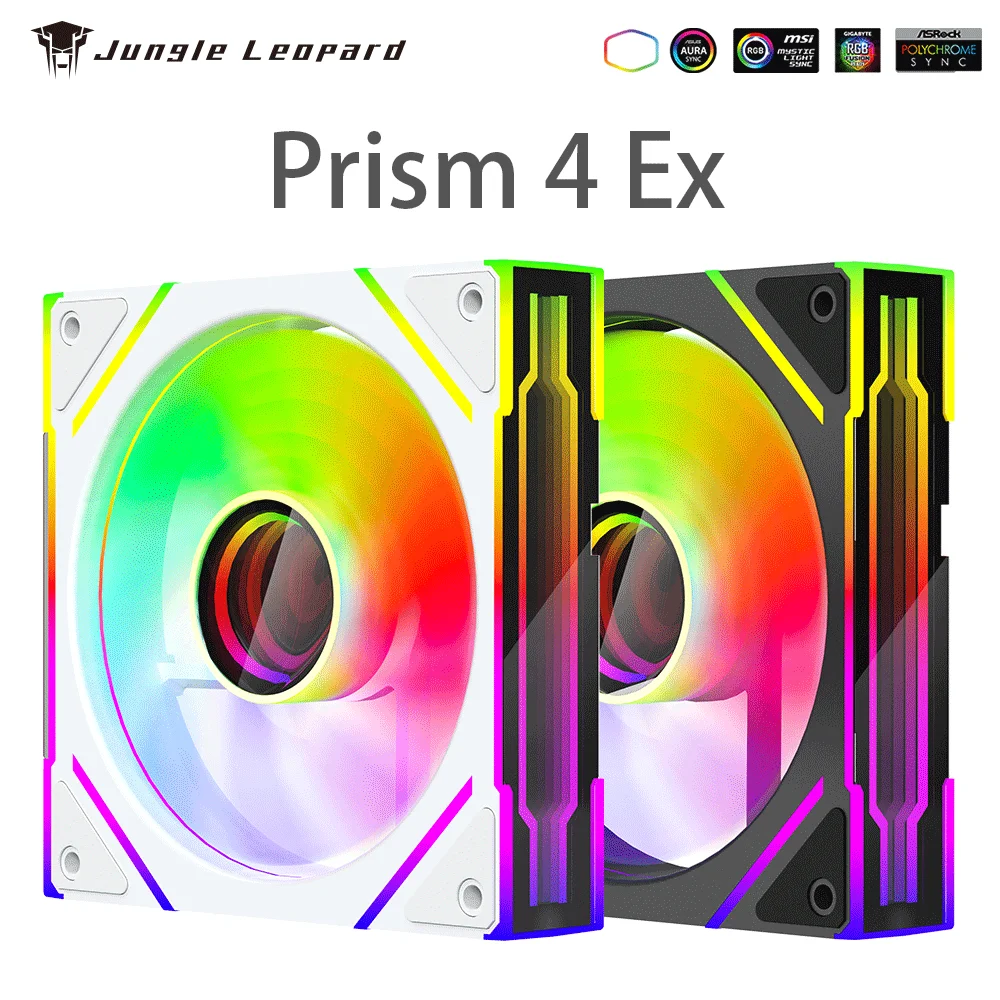 

Jungle Leopard Prism 4 EX Корпус Вентилятор 12 СМ Охлаждающий Настольный Бесшумный Божественный Свет Синхронное Боковое Бесконечное Зеркало ШИМ