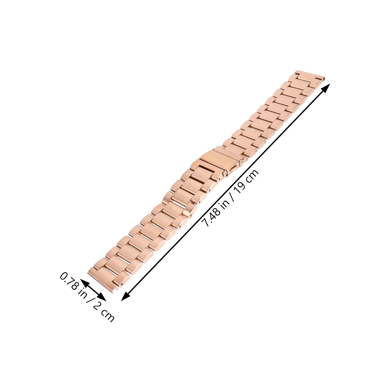 Premium Stainless Steel Watch Band for Smart Watches Easy Install Remove Stylish Three Bead Design Fits Casual Business Formal