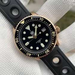 STEELDIVE-reloj mecánico de buceo para hombre, pulsera de bronce resistente al agua de 2021 M, superverde, luminoso, NH35, SD1996S, novedad de 200