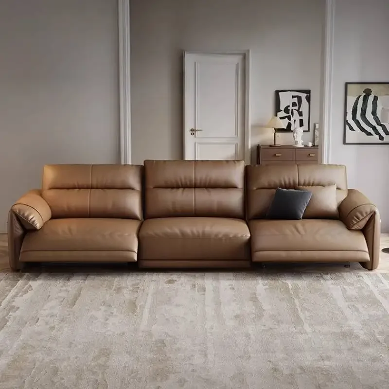 أرائك غرفة المعيشة الفريدة المقاومة للماء بتصميم بني منتفخ أرائك غرفة المعيشة في الصالون كرسي صالة فاخرة أثاث فندق Divano #2