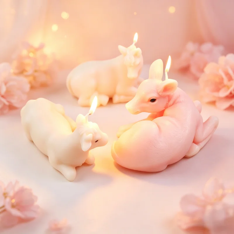 馬シリコンキャンドル型DIY鹿牛型香り付きキャンドル型石鹸樹 - Soap Making Gifts のレビューと価格
