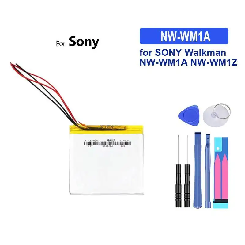 بطارية LIS1623HNPC لسوني وكمان 5-Wire NW-A35 NW-A45 NW-A46 NW-Ms70d NW-Ms90d NW-Wm1a NW-Wm1z Nwz-ZX1 600-2000Mah