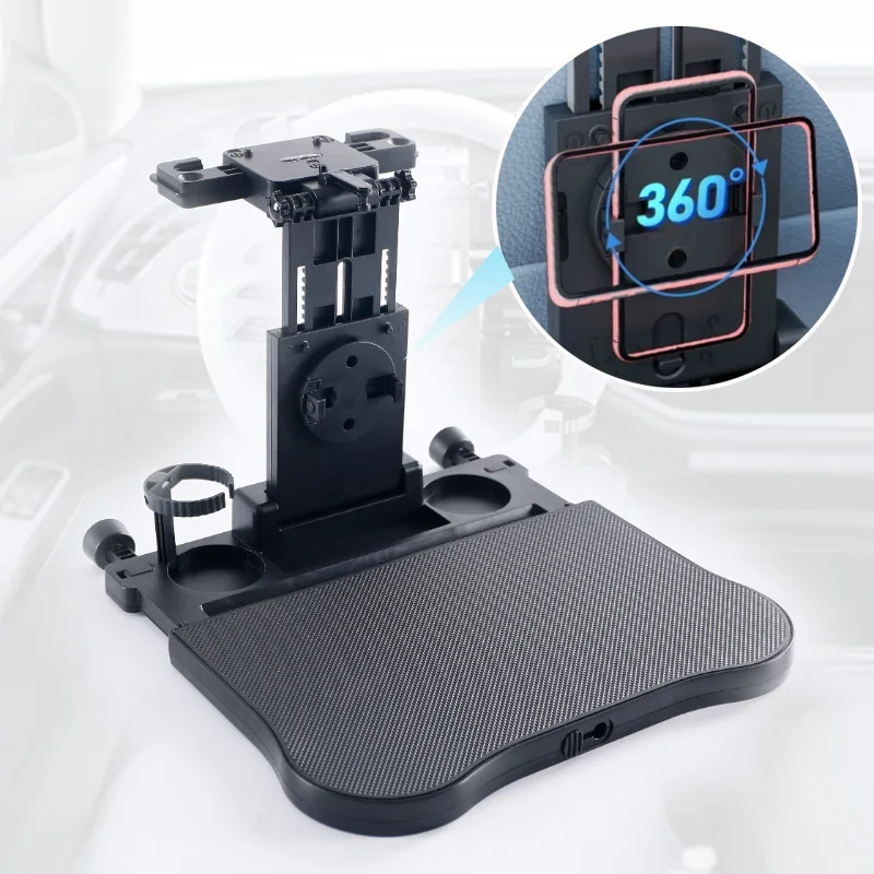 Car multifunctional foldable can office dining plate small table plate, dining plate can be placed on the phone water cup drink