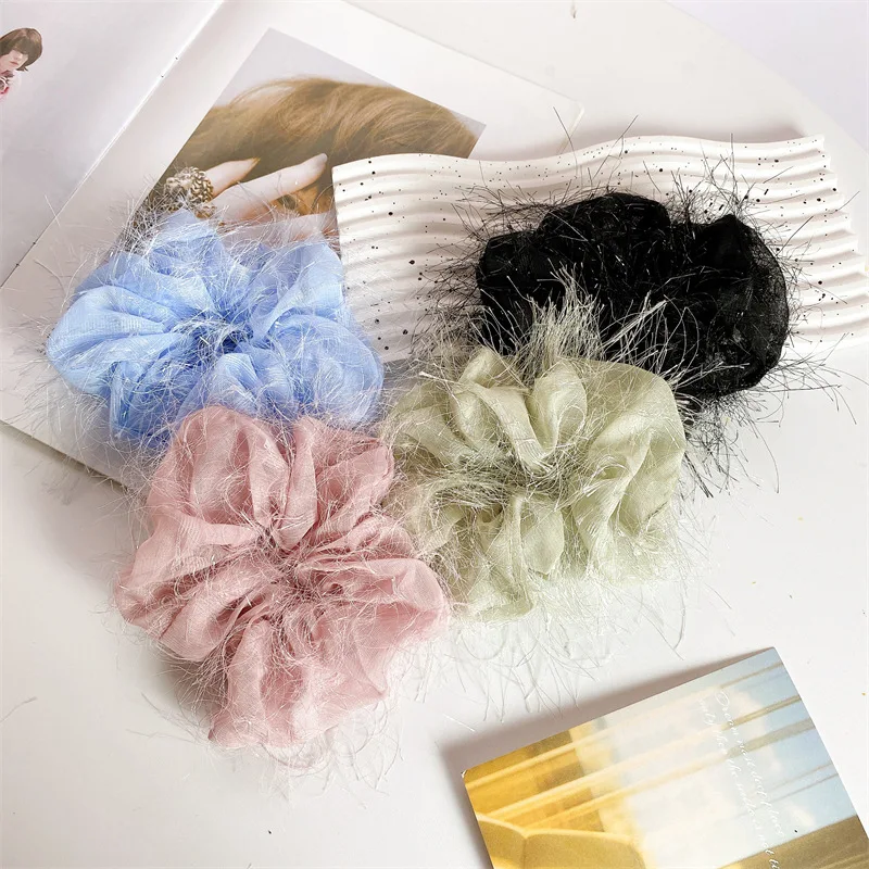 

Two pcs for one bag Spring and Summer Style Simple Retro Hair Ring Girls' Daily Versatile Headwear Hair Accessories