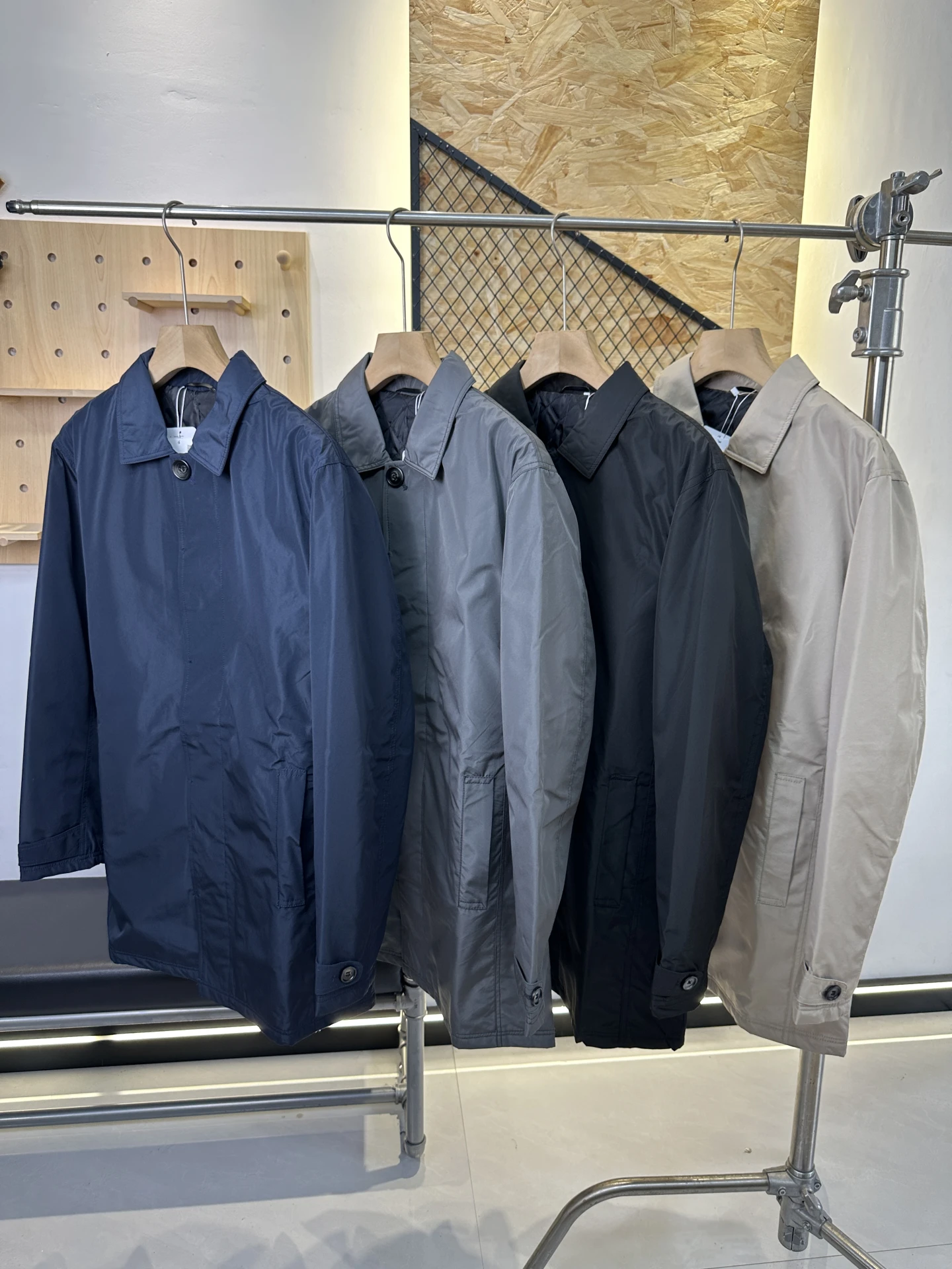 

Ele Мужское повседневное пальто средней длины с хлопковой подкладкой и воротником-стойкой, осенне-зимняя верхняя одежда Faion, подставка из полиэстера F...