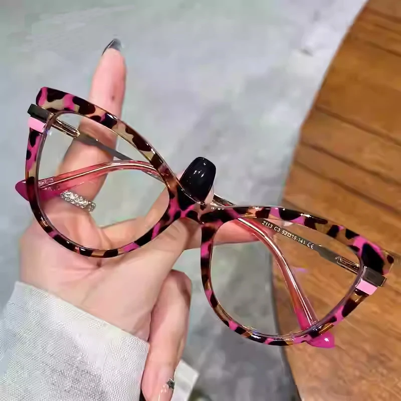 

Fashion Cat Eye For Women Anti Blue Light Reading Glasses Myopia Hyperopia Customizable Prescription Computer Eyeglasses
