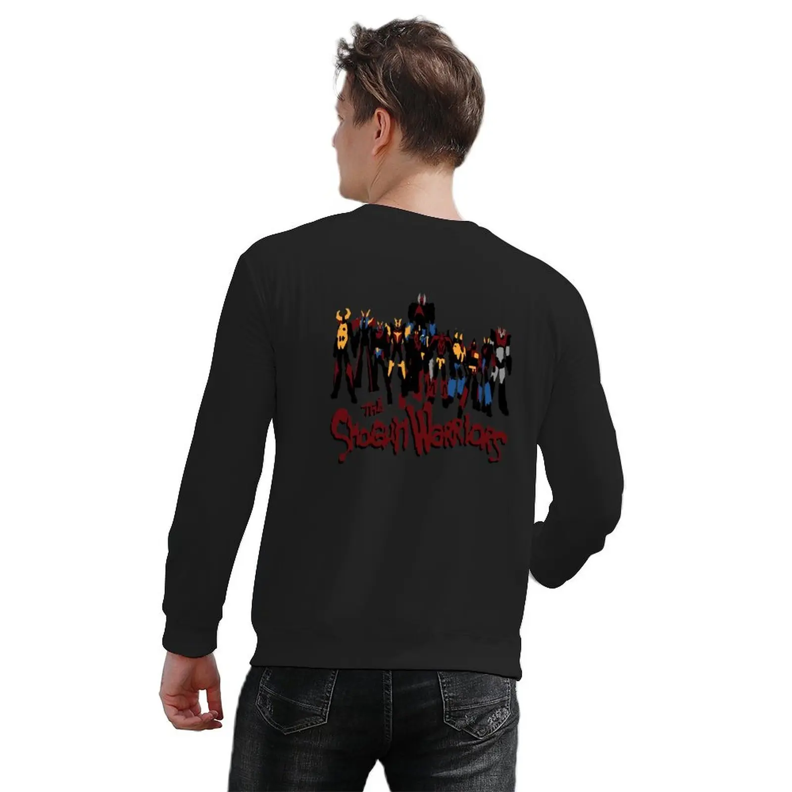 Giant Robot Warriors Pullover aesthetic clothing clothes for men autumn new products men wear sweatshirts for men
