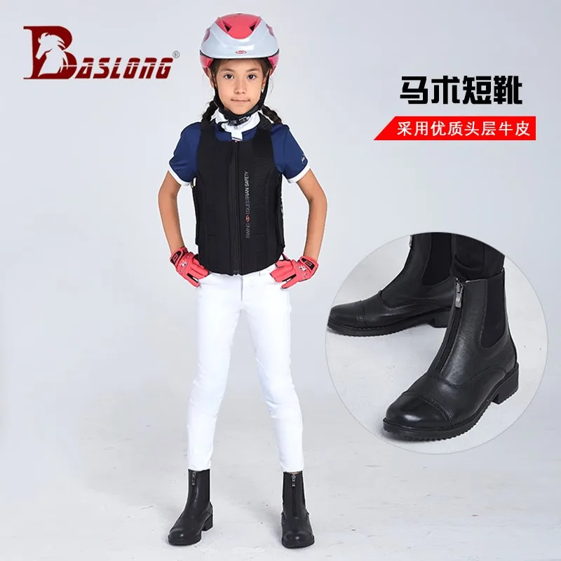 Standard Equestrian Boots for Children's and Men's Riding Boots Non slip Professional Knight Boots 승마