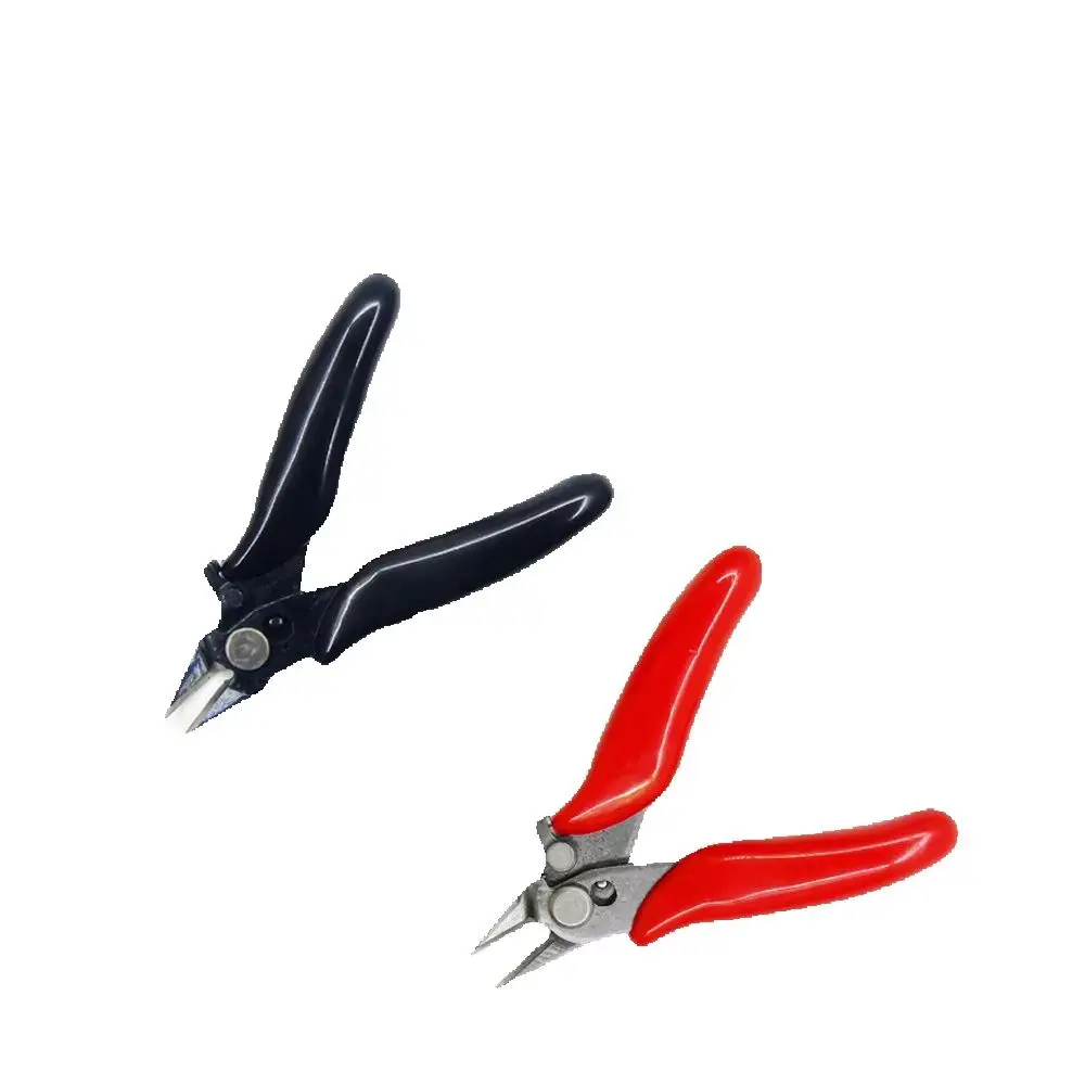 3.5 inch Mini Wire Cable Cutters Cutting Side Snips Flush Pliers With Lock Nipper Hand Tools Diagonal Pliers