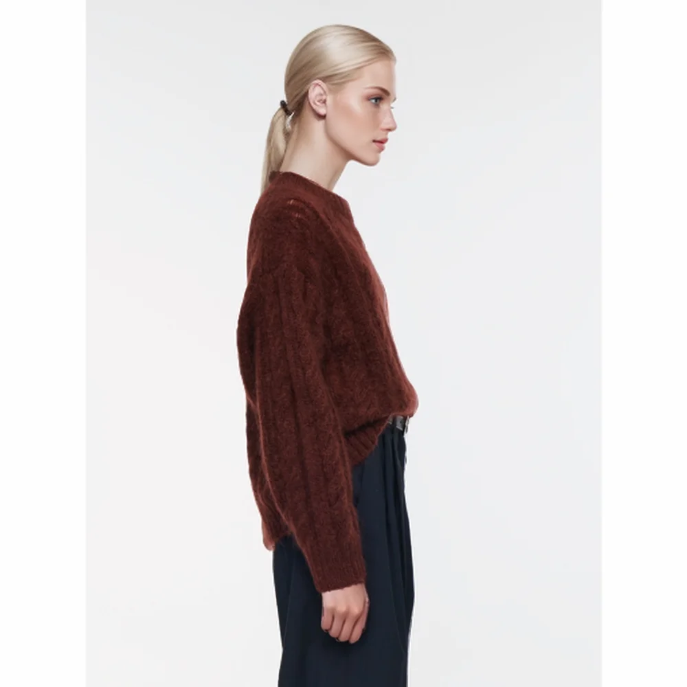 Cos Lris Knitted Sweater 2024 Autumn/Winter New Product Casual Edition Round Neck Design Loose Sweater 1243639001