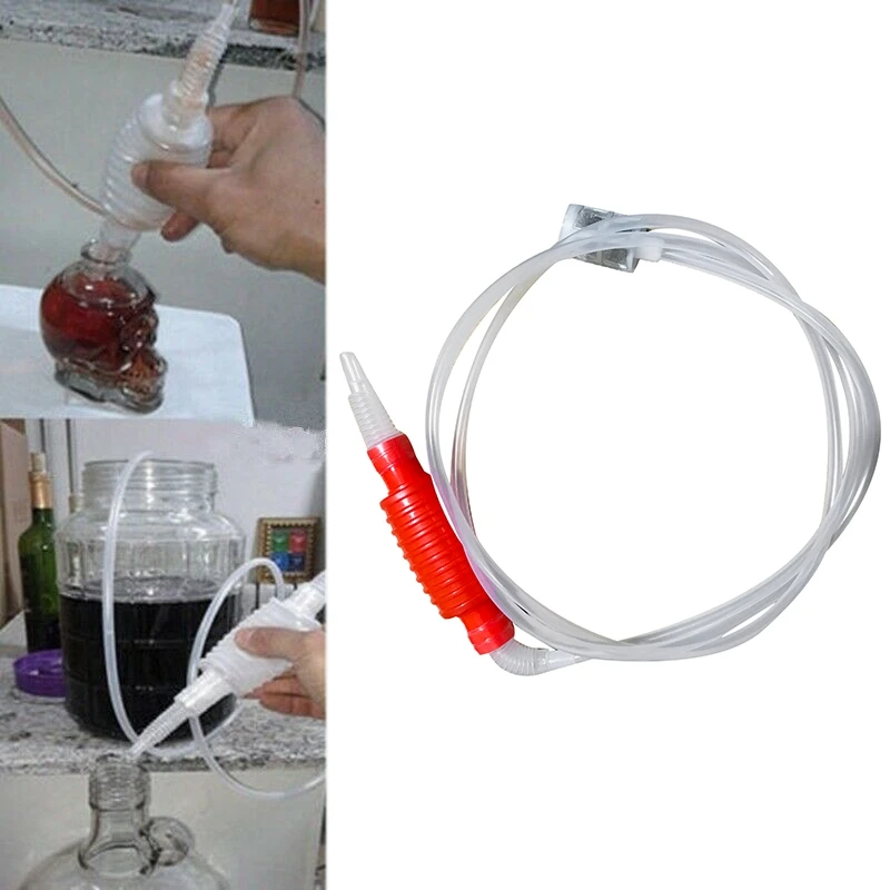 2X 2 Meter Fish Tank Aquarium Syphon Tube Hand Fuel Pump Gasoline Siphon Hose Gas Oil Water Fuel Transfer Siphon Pump