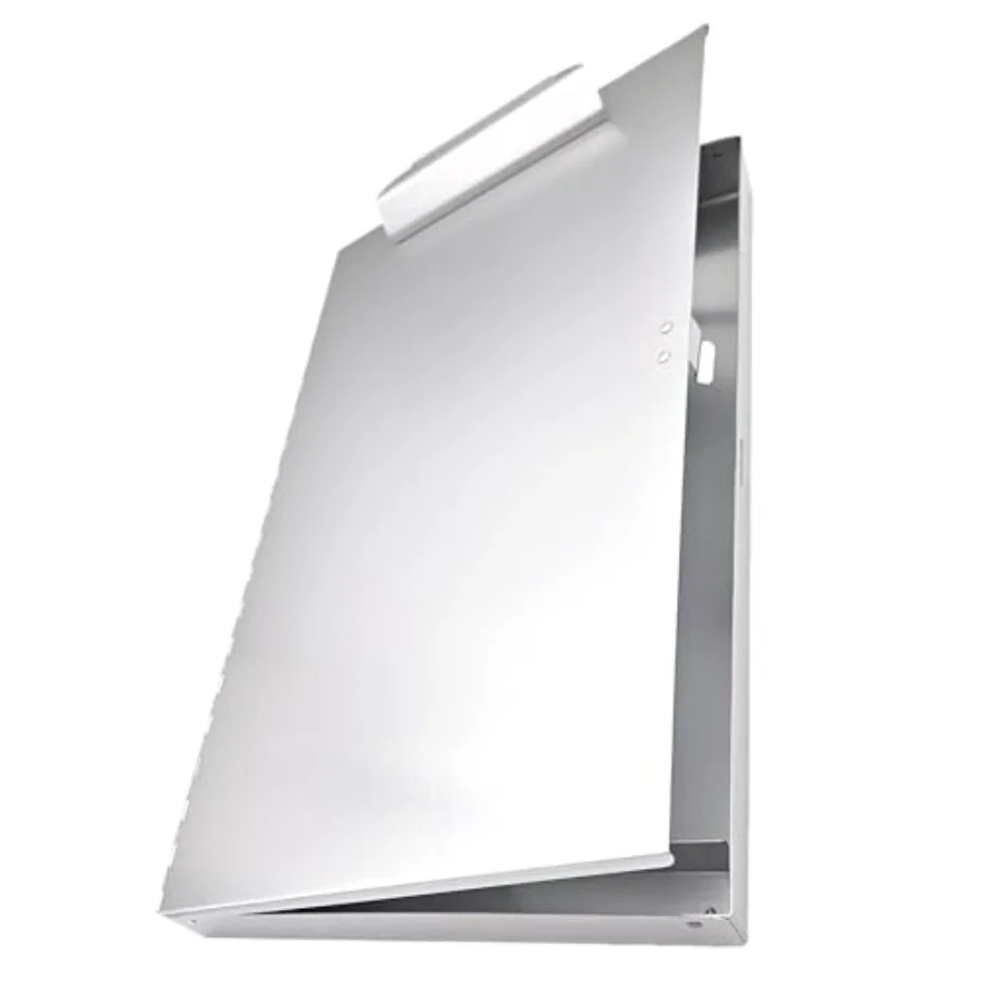 

11x17 Clipboard Aluminum Storage Box: High-Capacity Clip for Office, Aluminum, Silver, Holds Up to 100 Sheets