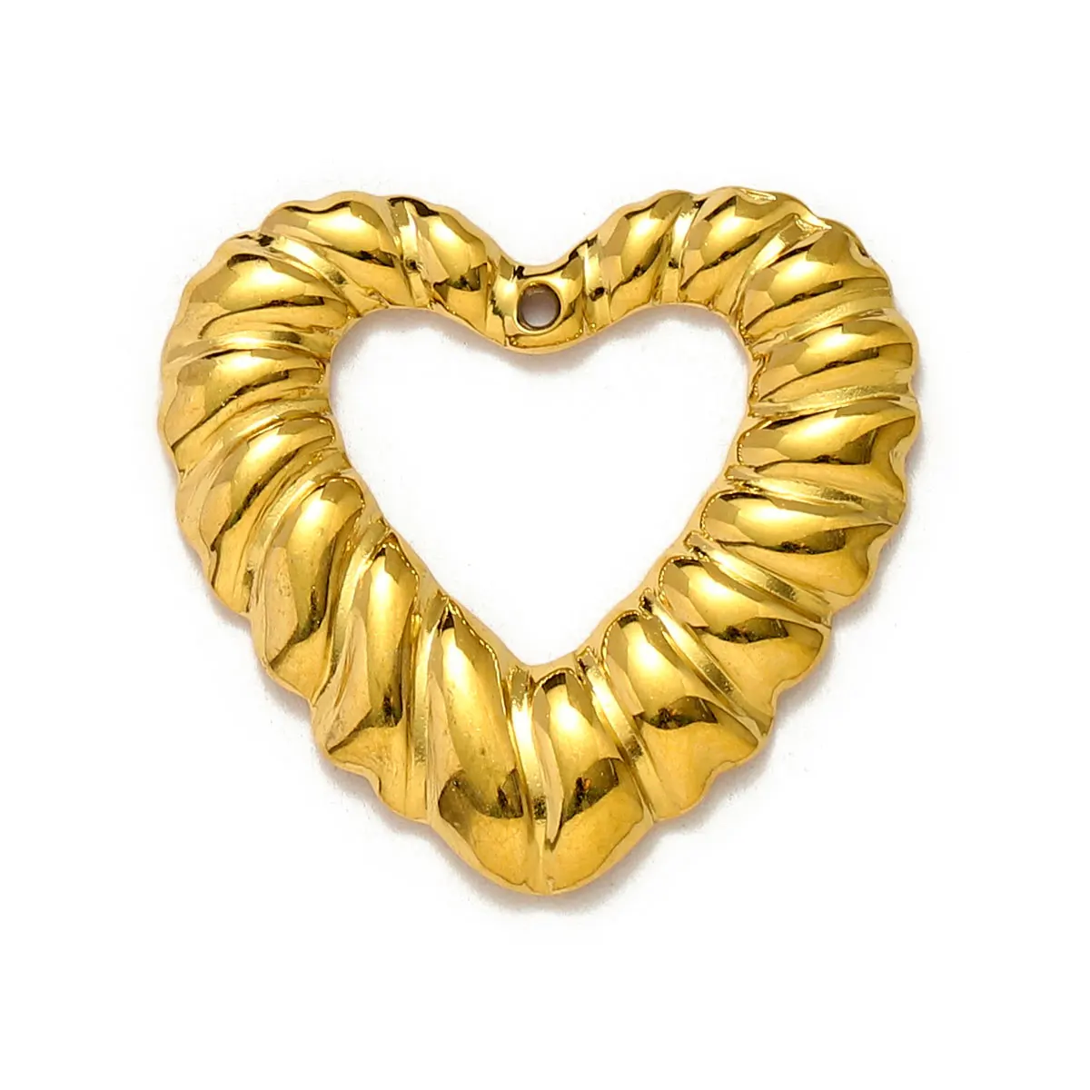 5 قطعة/الوحدة الفولاذ المقاوم للصدأ الحب القلب سحر المعلقات DIY بها بنفسك صنع سوار قلادة القرط مجوهرات الإكسسوار بالجملة