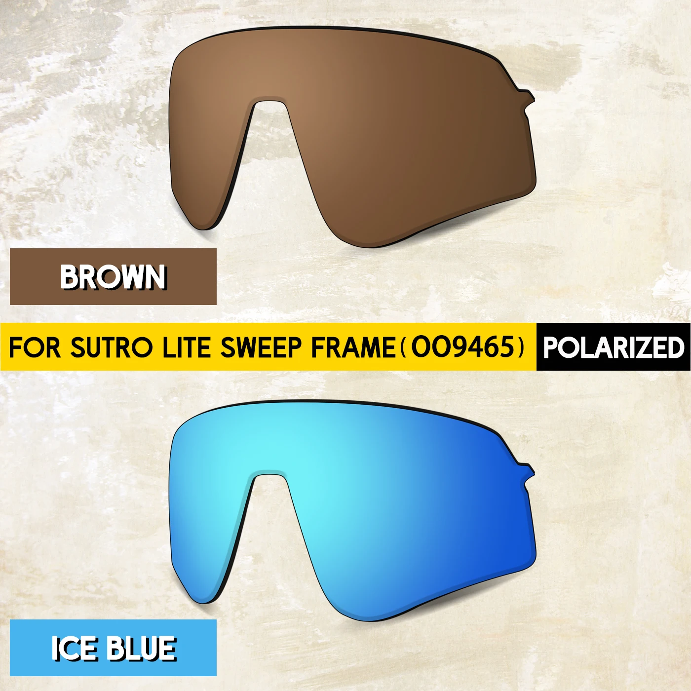 2 Pairs TAC Materials Lenses Replacement Lenses for Oakley Sutro Lite Sweep OO9465 Sunglasses - Perfect Fit