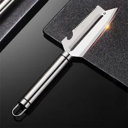 304 Stainless Steel Peelers Vegetable Fruit Slicers Kitchen Gadget Sugar Cane Cutter Bottle Opener Multifunctional Home Tools