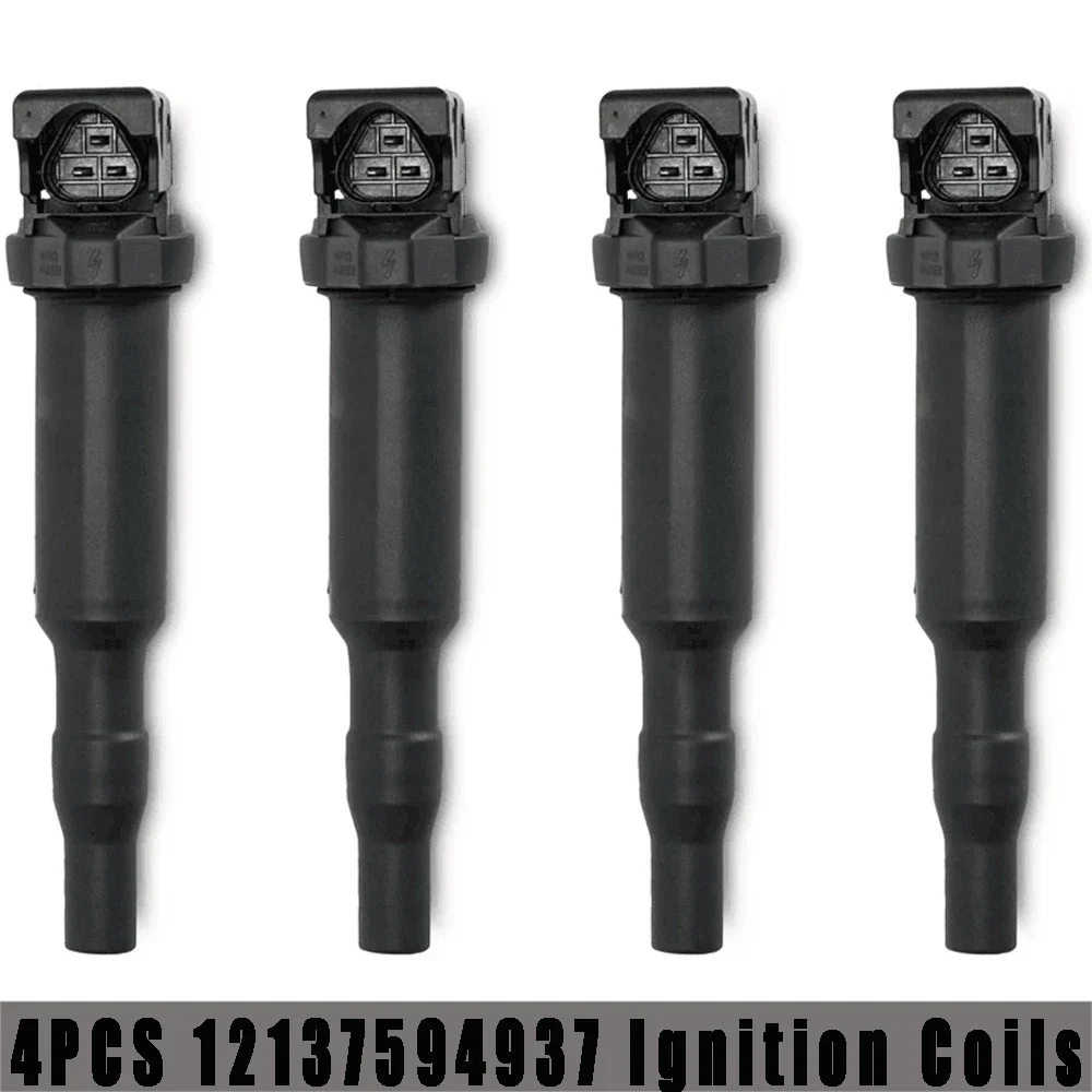 

4 Ignition Coil For BMW 135i 330i 335i 530i 550i 650i 740i 750i E60 E82 E90 E92 F10 F12 F13 X6 X7 OE# 12138647689,12137571643