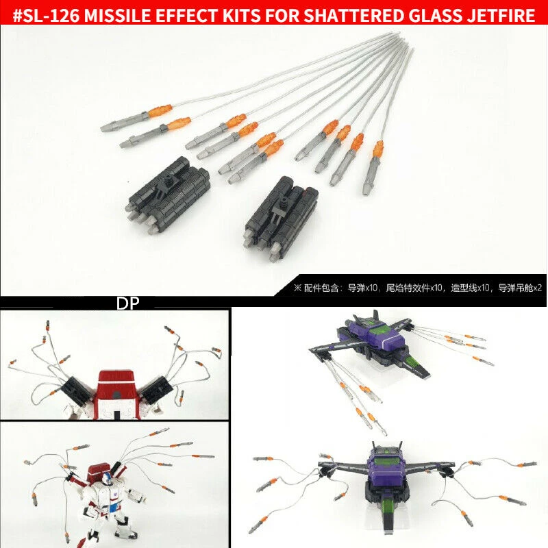 Dalam stok kit efek rudal SL-126 Lab Shockwave untuk kaca hancur JETFIRE Aksesori figur Aksi