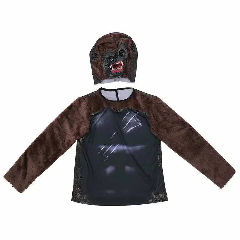 زي كينغ كونغ الجديد التنكري زي الغوريلا للأطفال زي حفلة الكرنفال