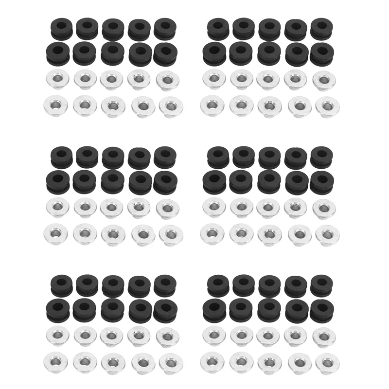 60Pcs Motorcycle Rubber Grommets For Honda For Yamaha For Suzuki For Kawasaki Fairings