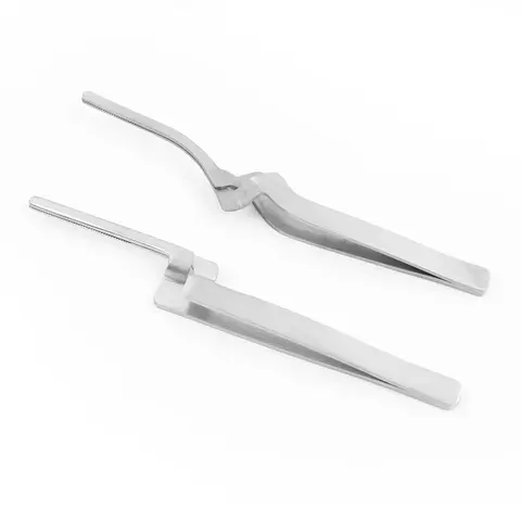 Bilashmart NIGF Dental Miller Articulating Paper Tweezers Forceps Straight/Curved Dental Instrument Dental Articulating Paper Tweezer