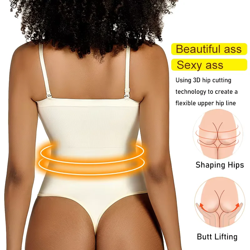 Womens Sexy Strapless Bodysuits Shapewear Tummy Control Thong Waist Trainer Butt Lifter Corset Slimming Compression Body Shaper
