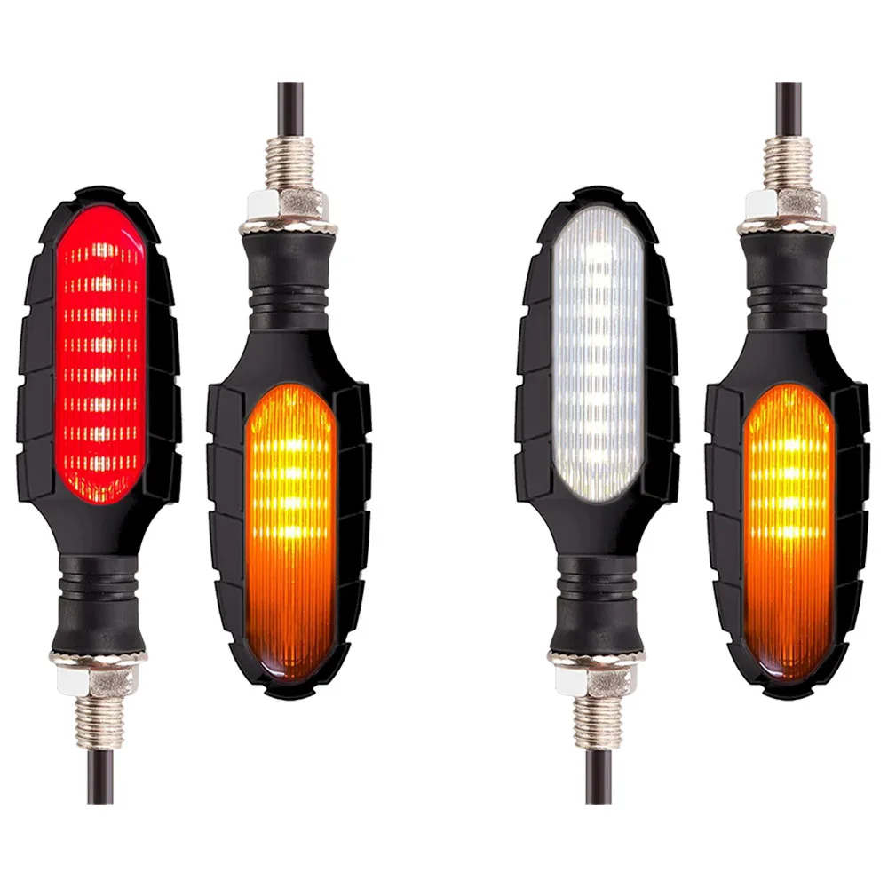 

DC 12.8V Waterproof Motorcycle Turn Signal Light Indicators Yellow White/ Yellow Red Color Light Universal LED Turn Signal Light