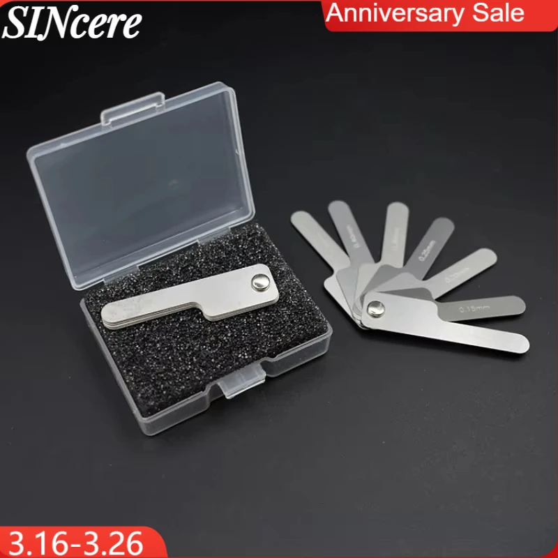 NEW Dental Interproximal Reduction Gauge Ruler Tooth Gap Measure Reciprocating IPR System Stainless Steel Orthodontic Lab Tool