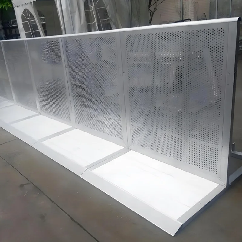 【Wholesale Price】2026 World Football Match Interlocking Temporary Fence Easy Assembly Disassembly Powder Coated Aluminum Crowd C