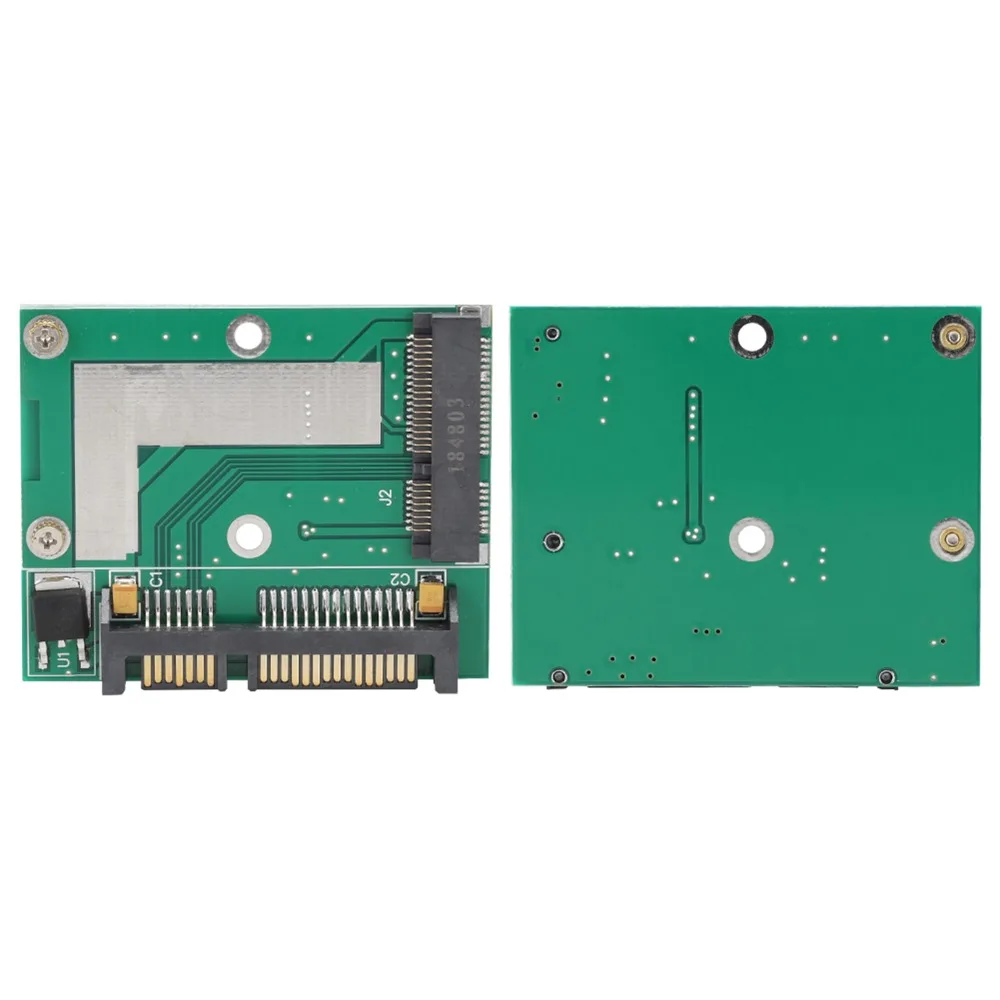 Harf Height mSATA to SATA3.0 Adpater Card 2.5inch Plug and Play Mini PCIE SSD to SATA3 Adapter High Performance Riser Card