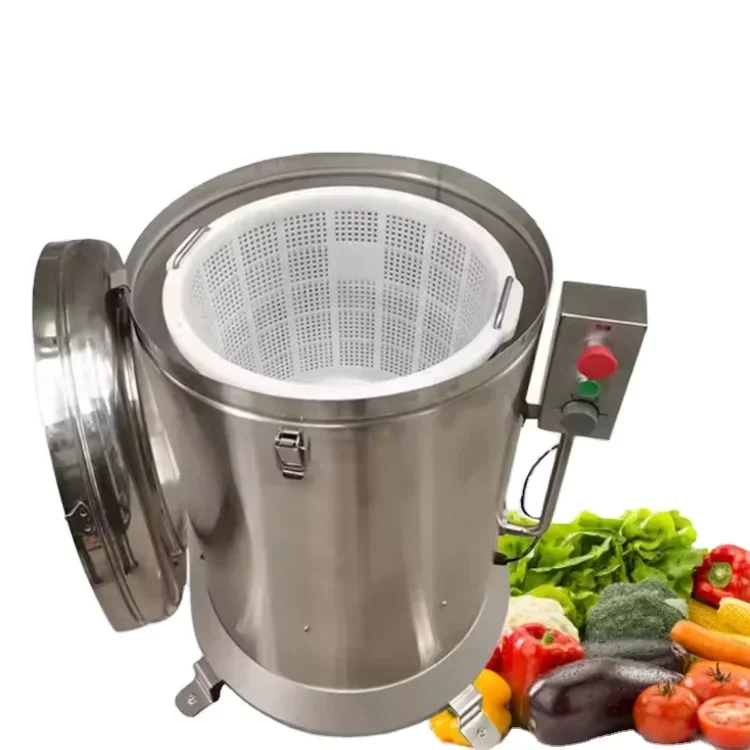 

Stainless Steel Industrial Lettuce Potato Chip Vegetable Spinner Centrifugal Dehydrator Machine For Green Vegetable