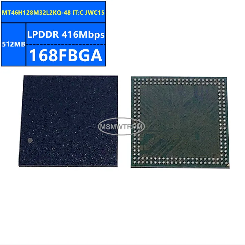 MT46H128M32L2KQ-48 IT:C JWC15 LPDDR 512MB 416Mbps 168FBGA 4Gb Memory Chip IC Integrated Circuits Brand New Original In Stock