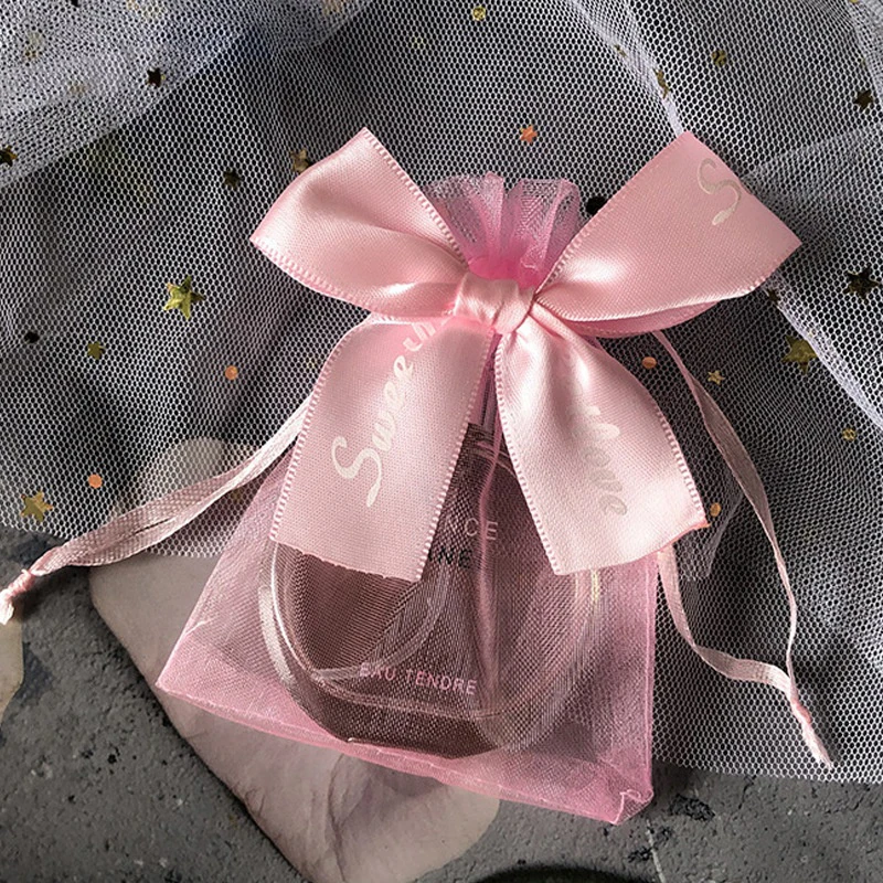 20pcs Drawstring Organza Bags Gift Bags Exquisite Butterfly Bags Jewelry Packaging Bags Wedding Bags Gifts Pouches