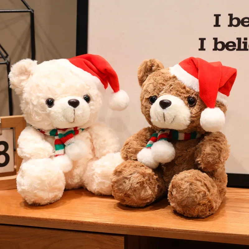 

Прекрасный мультяшный рождественский шарф, медведь, пингвин, мягкий лось, плюшевый мишка, кукла, плюшевая игрушка, украшение для девочек и мальчиков, детский рождественский подарок