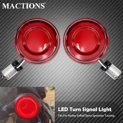 Motorcycle LED Turn Signal Conversions Light 1156 Bullet Front Rear Lamp For Harley Touring Road King Sportster XL Softail Dyna