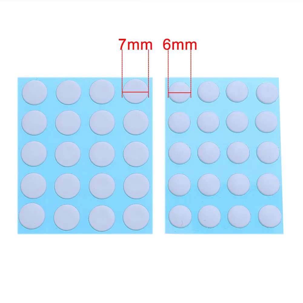 JCD 5Set Small Round Dot PTFE Mouse Skates DIY Mice Glide Feet ICE Control Speed Version Wear Resistant Esports Universal