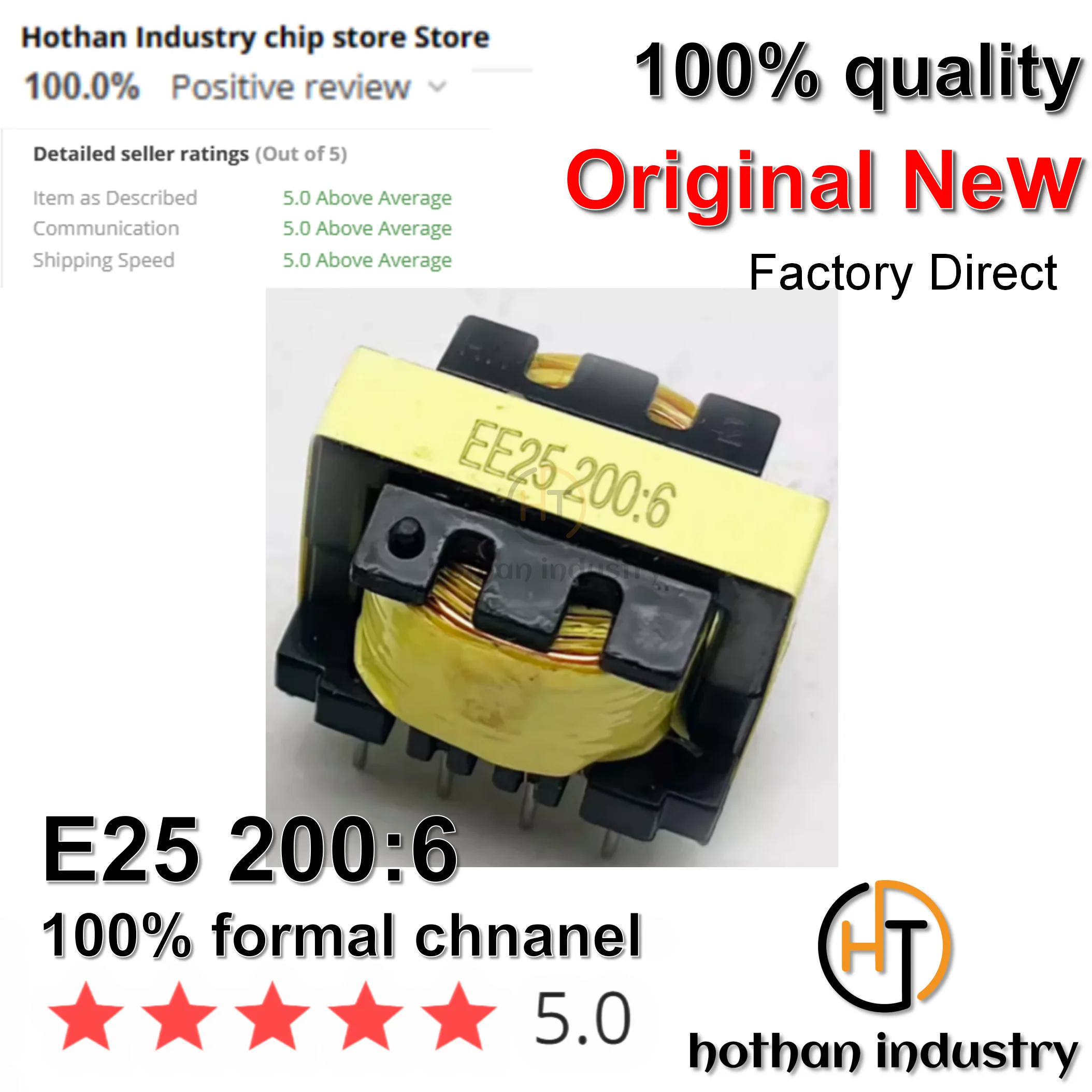 (1PCS) 100% NEW E25 200:6 Inverter Welder Auxiliary Power Transformer MOS Tube Upper Board Switching Auxiliary Power Transformer