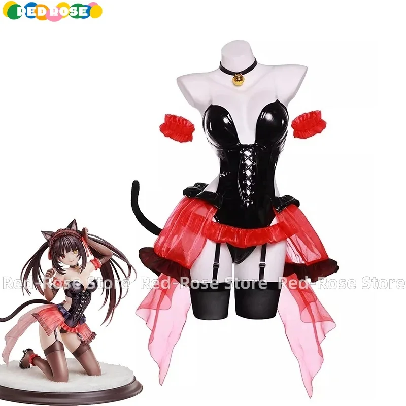 

Tokisaki Kurumi Bunny Girl Costume Anime Date A Live Tokisaki Kurumi Cat Ear Sexy Cosplay Women Bunny Suit