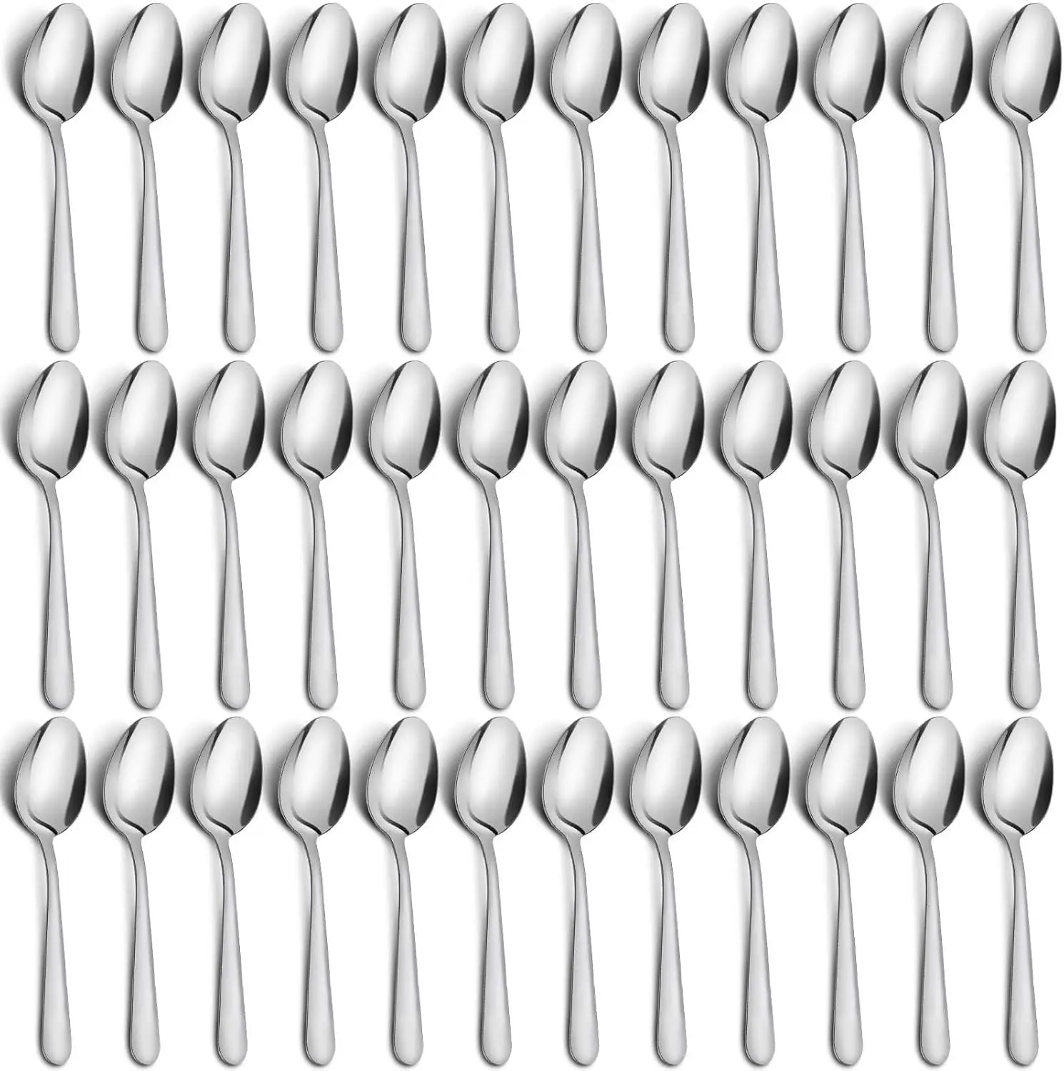 

36-Piece Dinner Spoons Set, 6.7" Stainless Steel, Durable & Dishwasher Safe