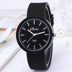 WOKAI fashionable casual women environmentally friendly silica gel quartz watch student girl simple wind jelly clock retro