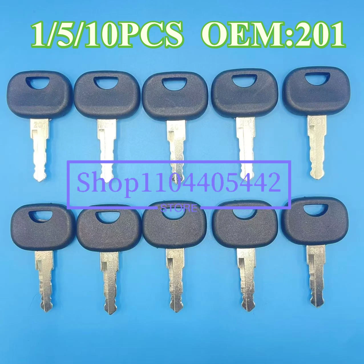

1/5/10 Pcs 201 Construction Equipment Ignition Key Takeuchi NR. 201 for Atlas Wheel Loader 3643912 Fit TW65 TW80