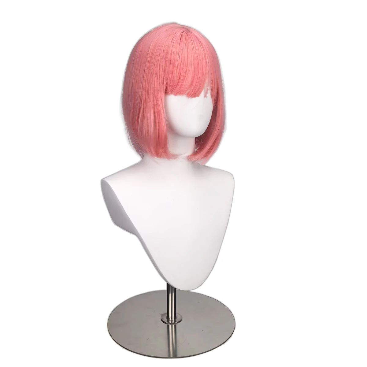 Peruki Cosplay Ootori Emu do projektu Cos Project Sekai, krótkie, proste, różowe peruki imprezowe dla kobiet i dziewcząt, różowe