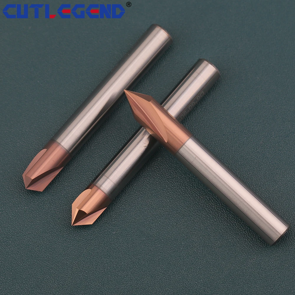 Chamfer Milling Cutter Carbide Corner Countersink Deburring Edges V Groove Router 30 40 50 60 70 80 90 100 110 120 140 150Degree