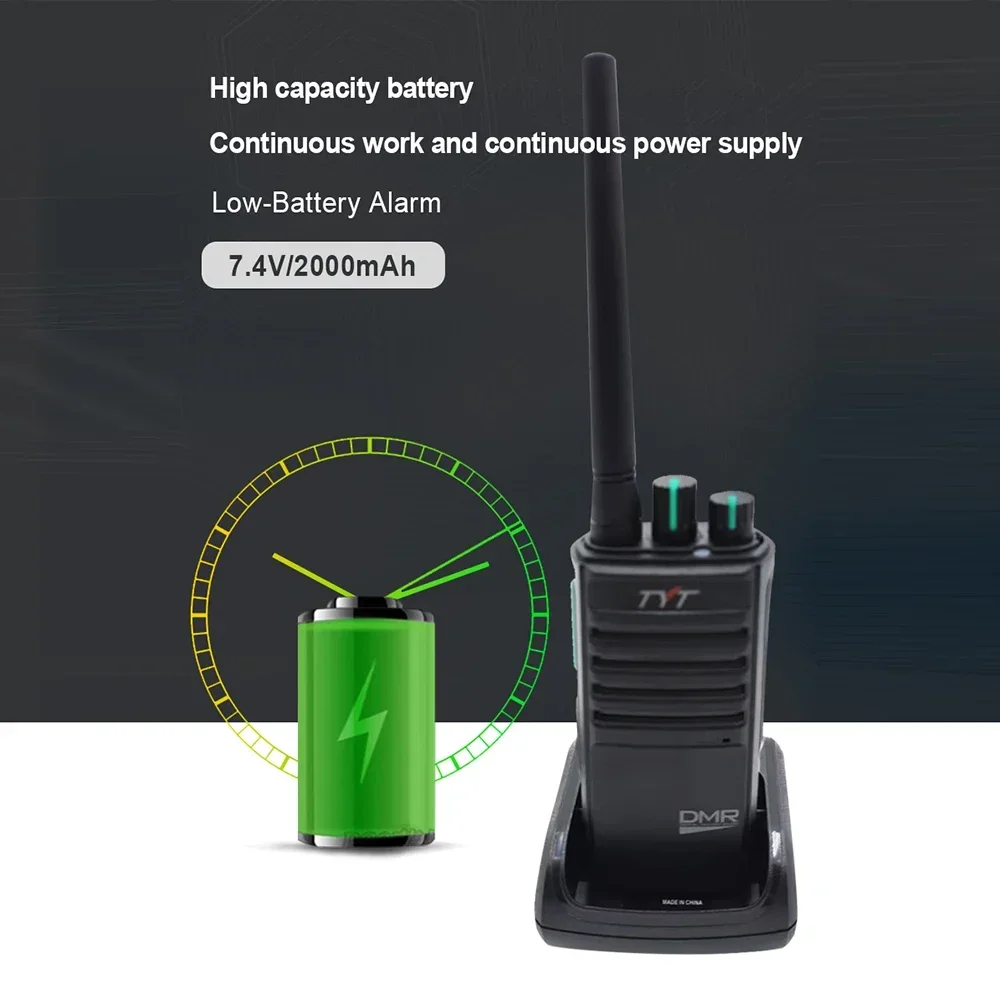 TYT MD-795 DMR Walkie Talkie 4W/1W Power  400-470MHz UHF Band Two Way Radio 256 Channels Voice Encryption  Monitor Function