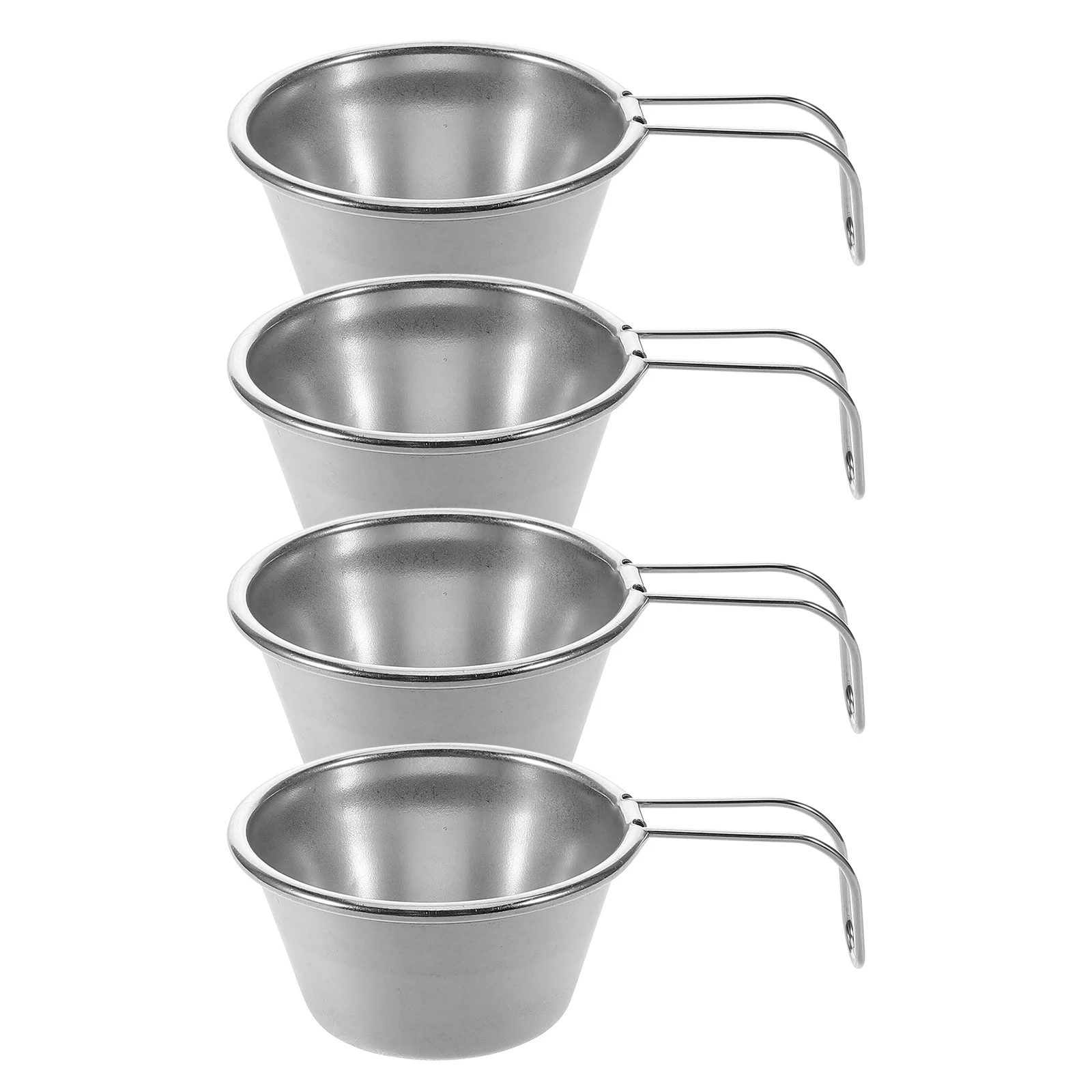 

4Pcs Outdoor Mini Stainless Steel Cups Portable Durable Travel Camping Small Beverage Drinkware Stainless Beverage Cup