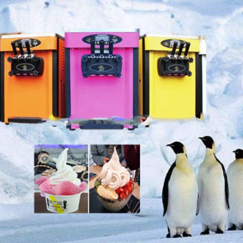 Wholesale Price Commercial 3 Flavors Cheap Yogurt Soft Ice Cream Machine, Ice Cream Maker Machine