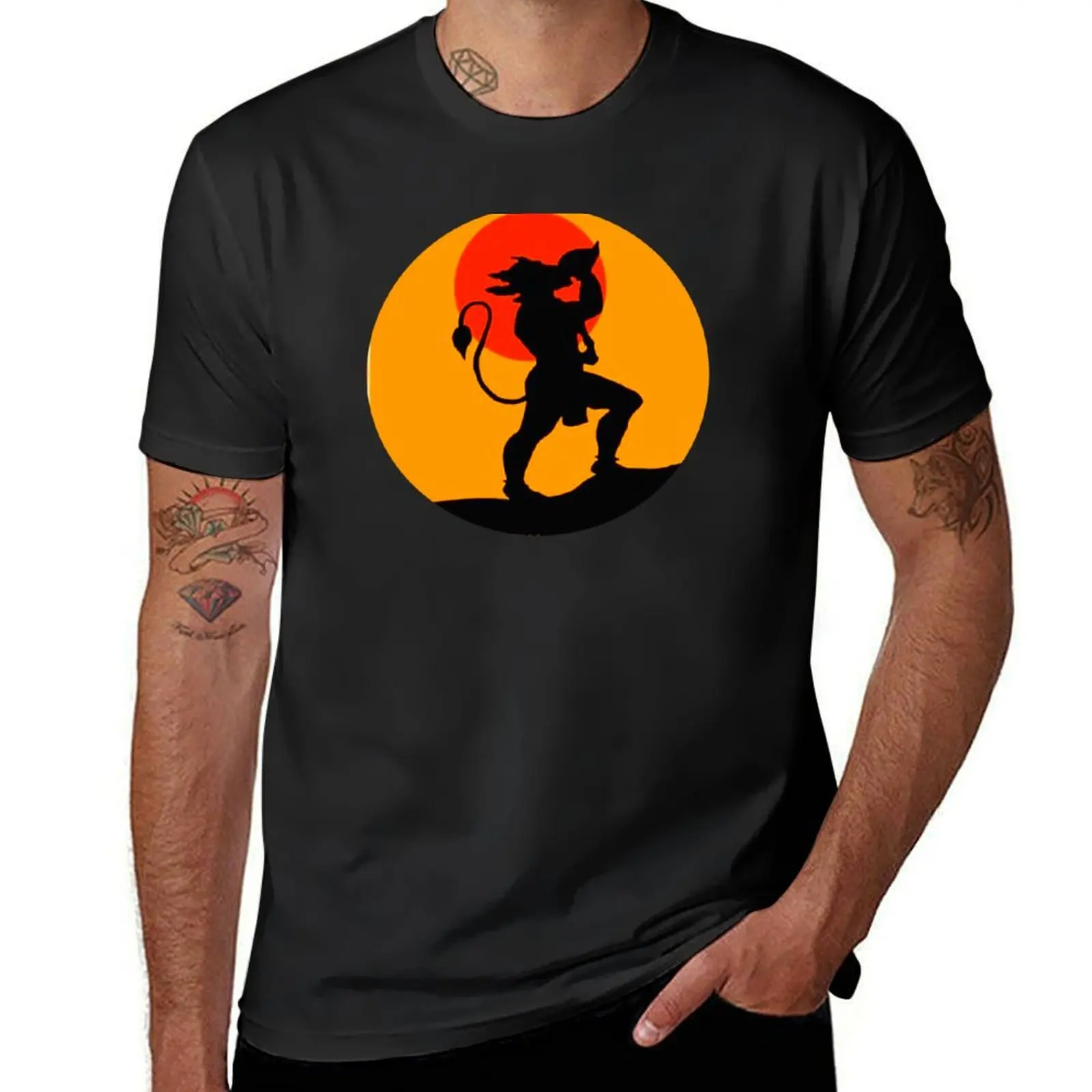 Bhagwan Hanuman ji bajrang bali god hanuman T-Shirt customizeds animal prinfor boys sports fans mens graphic t-shirts funny