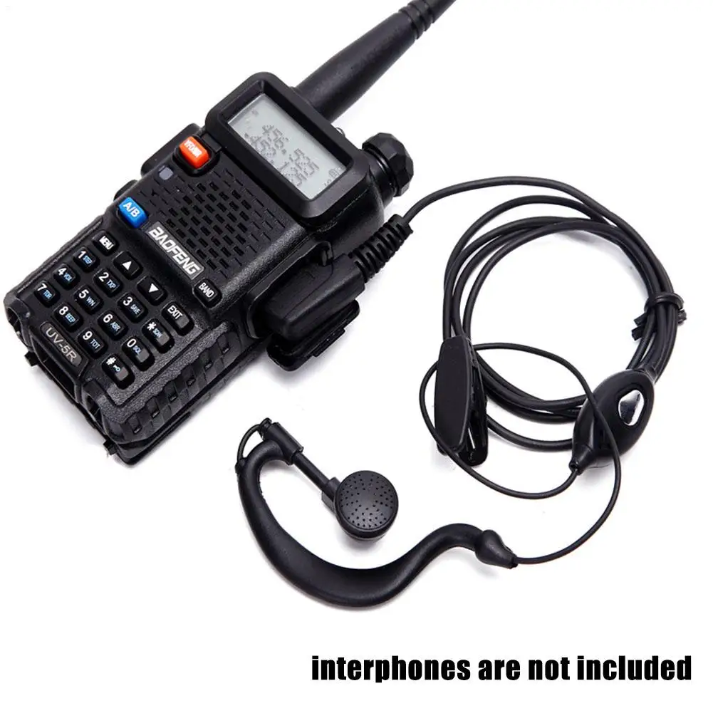 

New2 Pin Ear-hook Headset Covert Acoustic Tube In-ear Earpiece Ear Hook Earphone For UV-5R BF-888S Walkie Talkie Radio Accessory